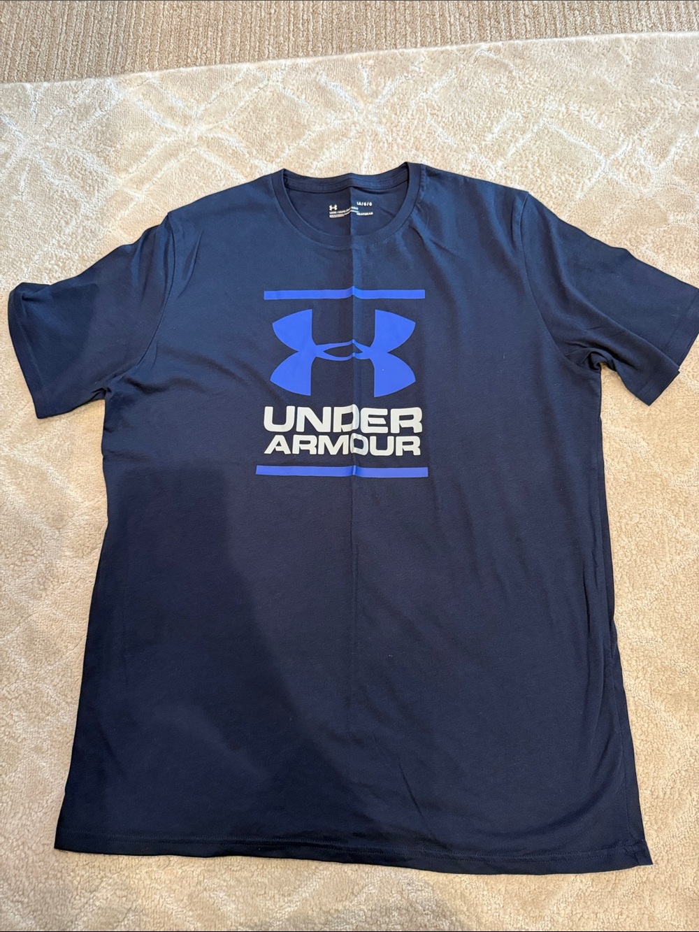 Under Armour Navy Tee with Royal Blue Logo